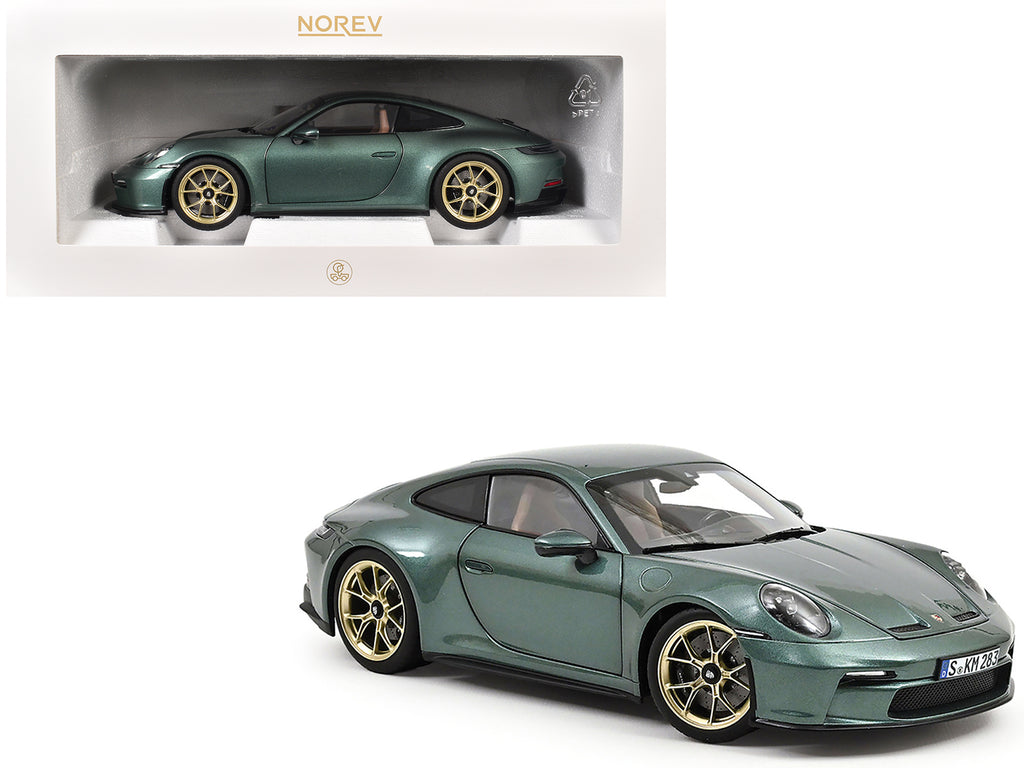 2021 Porsche 911 GT3 Malachite Green Metallic 1/18 Diecast Model Car by Norev