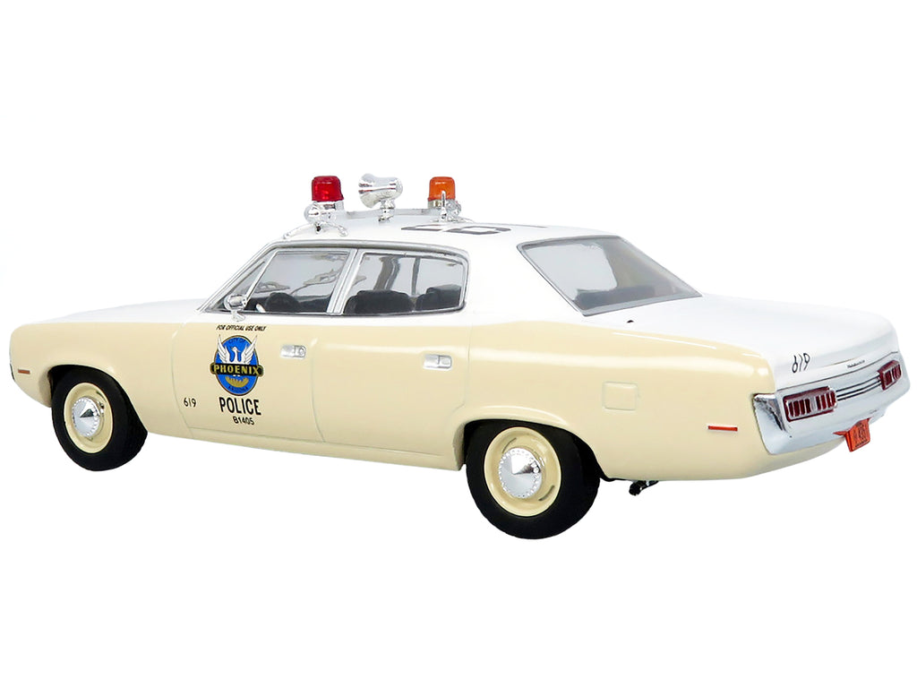 1972 AMC Matador Police Car "Phoenix Police Department" White and Beige 1/43 Diecast Model by Iconic Replicas