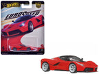 Ferrari LaFerrari Red with Black Top "Euro Speed" Series Diecast Model Car by Hot Wheels