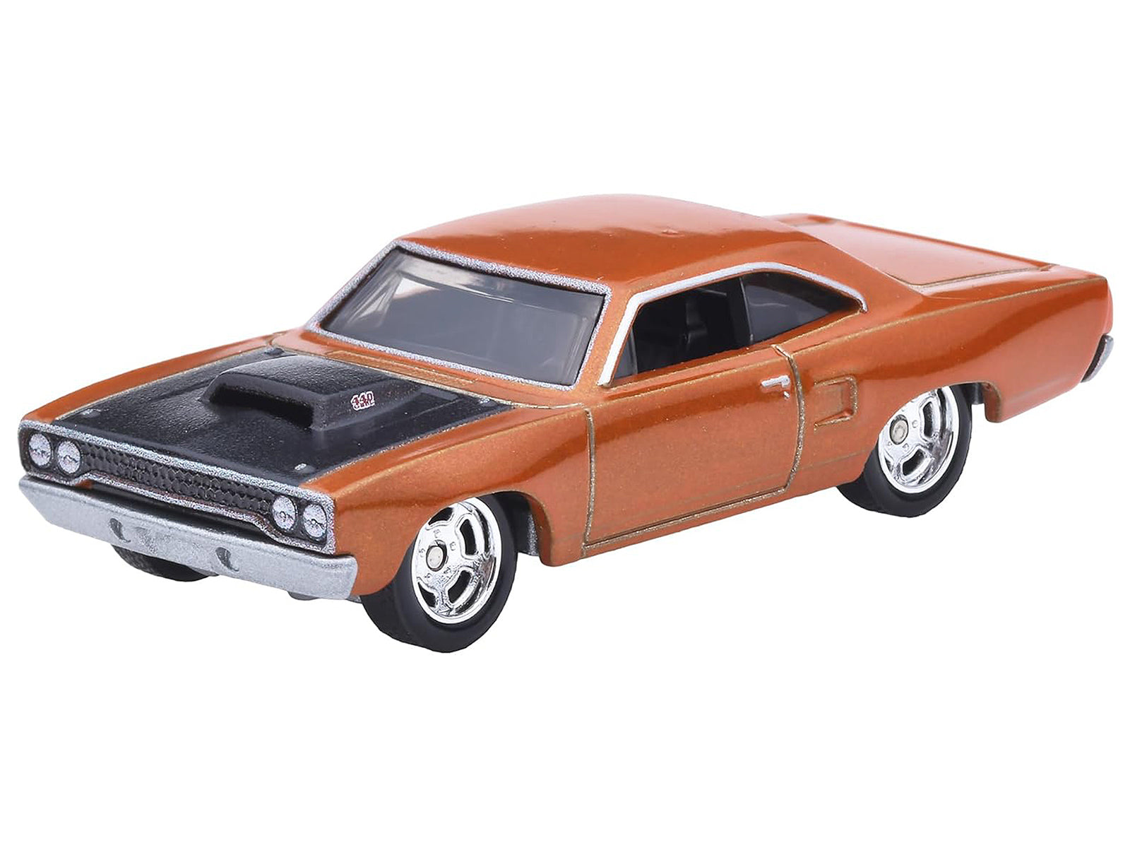 1970 Plymouth Road Runner Custom Copper Metallic with Black Hood "Furious 7" (2015) Movie "Fast & Furious" Series Diecast Model Car by Hot Wheels