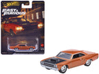 1970 Plymouth Road Runner Custom Copper Metallic with Black Hood "Furious 7" (2015) Movie "Fast & Furious" Series Diecast Model Car by Hot Wheels