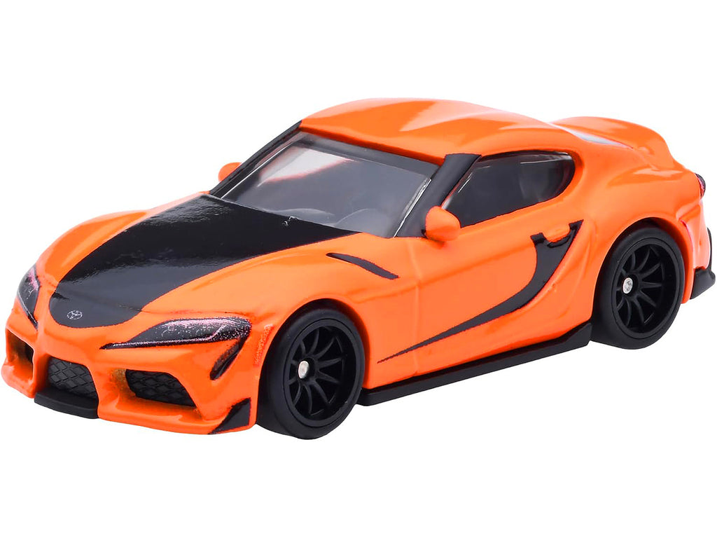 2021 Toyota GR Supra Orange and Black "F9" (2021) Movie "Fast & Furious" Series Diecast Model Car by Hot Wheels
