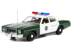 1975 Plymouth Fury Green and White "Capitol City Police" 1/18 Diecast Model Car by Greenlight