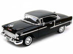 1955 Chevrolet Bel Air Hard Top Black 1/18 Diecast Car Model by Motormax